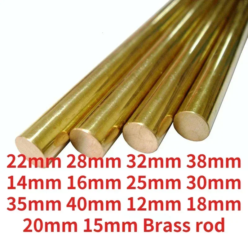 12mm H59 Brass Rod Bar 15mm 18mm 20mm 25mm 30mm 14mm 22mm Round Rod Blank Scales Blade Length L= 300mm