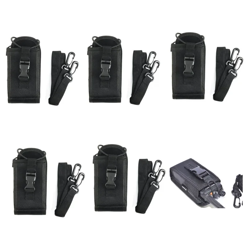 Maleta de nylon para Motorola Walkie Talkie, 3in 1 Holster Bolsa, Motorola GP328, GP338, GP88, GP340, GP368, P8220, rádio bidirecional, 5 Pcs/Lot