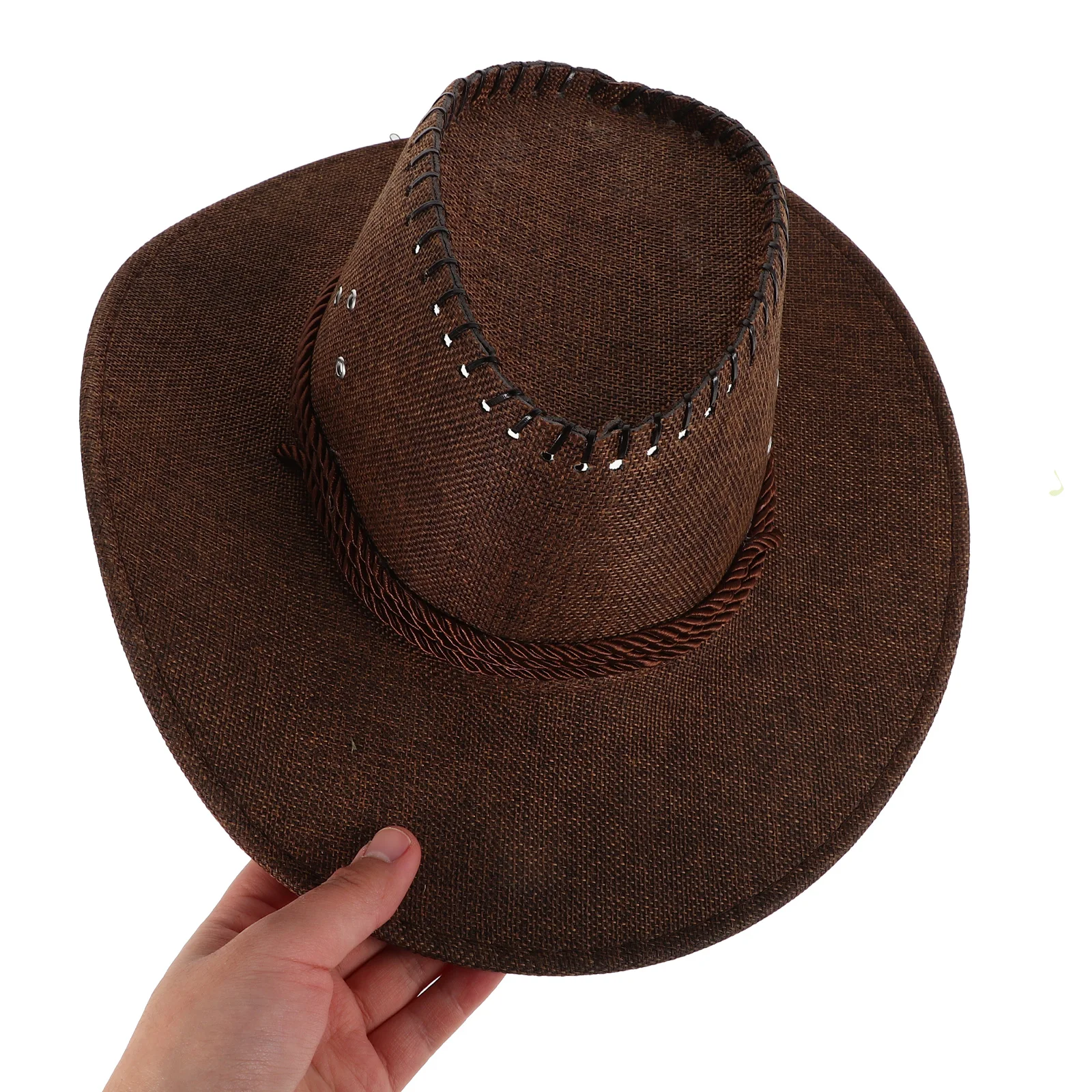

Western Cowboy Hat Foldable Straw Wide Brim Beach Hats Summer Fedora Cowgirl Outdoor Travel Sun Protection Style Accessories