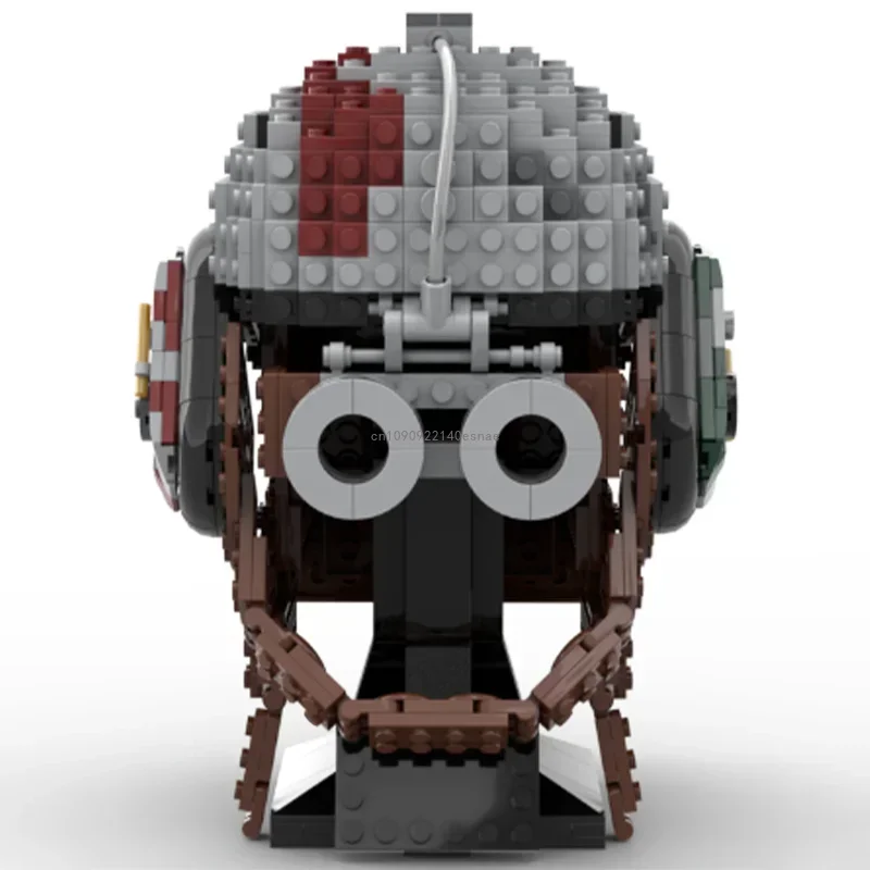 

Конструктор Moc 656 деталей: Модель шлема Анакина Скайуокера для гонок на подрайкерах, развивающие сборные игрушки для детей, подарки