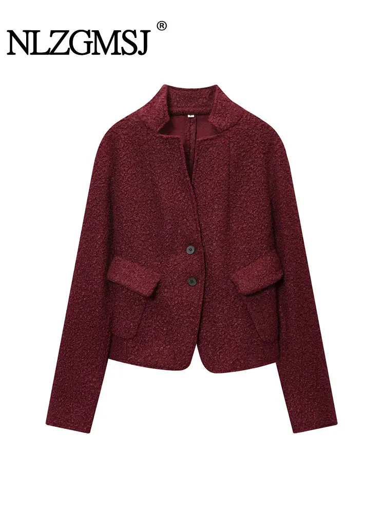 

NLZGMSJ 2025 Autumn Casual Jacket Coat Fashion Artificial Fur Long Sleeve Jackets For Women Streetwear Casual New Outerwear ﻿