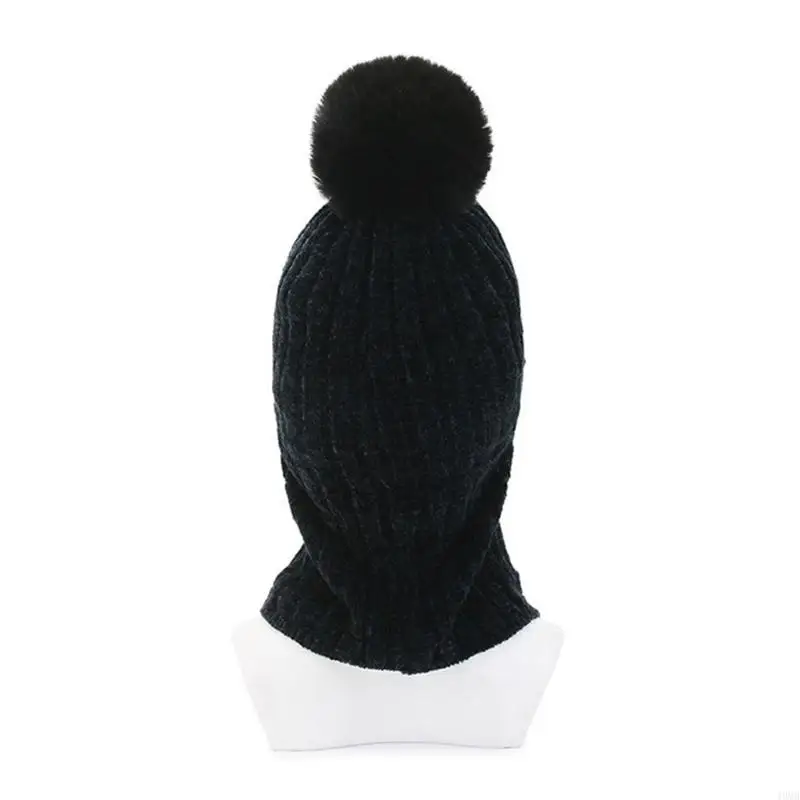 الشتاء محبوك بالاكلافا قبعة صغيرة 3 في 1 قبعة تزلج الدراجات قناع الرقبة الجراب غطاء كامل بيني معطف شتوي لوازم 49MB