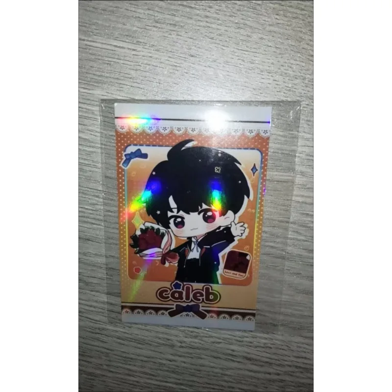 5Pcs/Set Love and Deepspace Laser Card Xavier Zayne Rafayel ralayo Sylus Caleb Cosplay Rounded Corners LOMO Card Postcard Gift