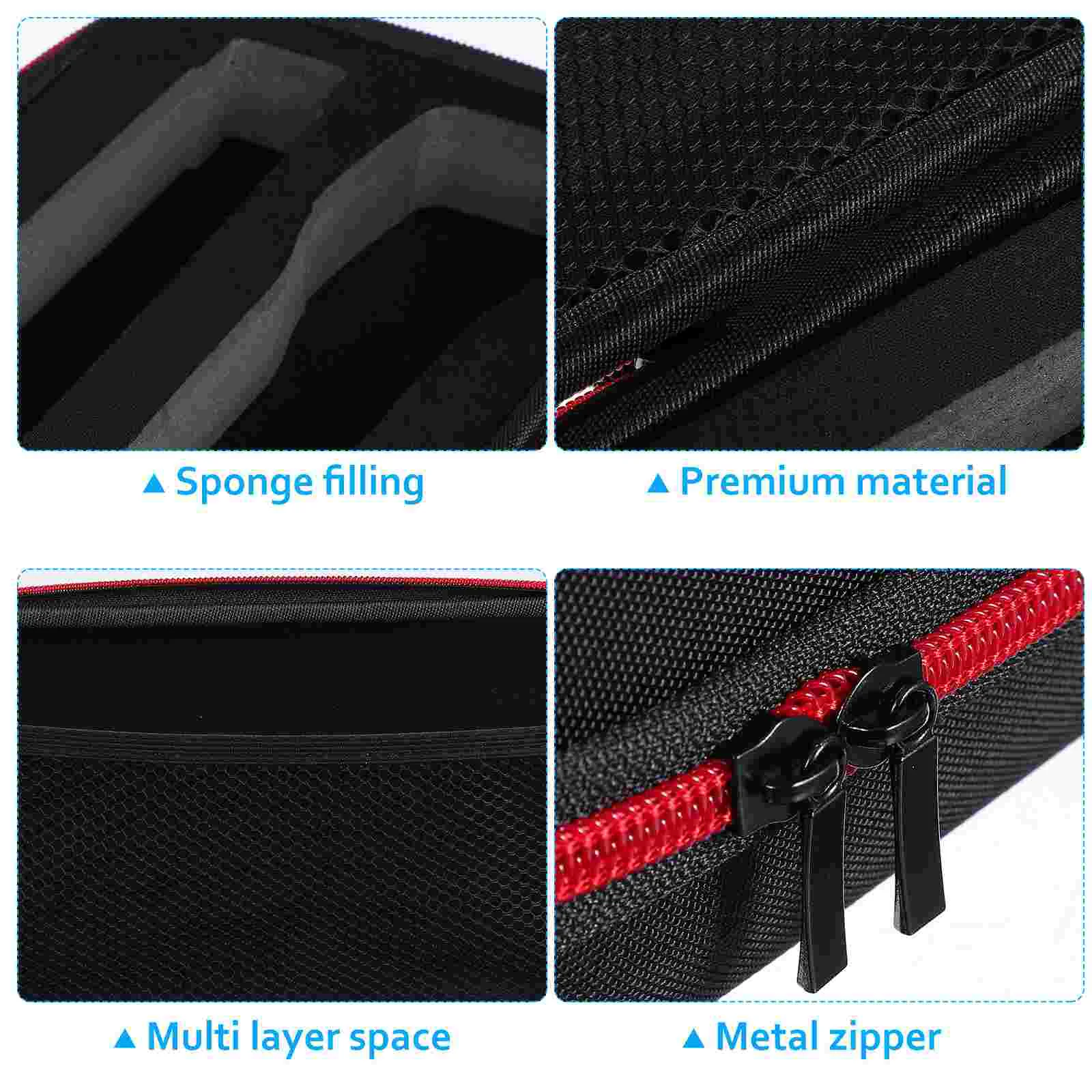 Portable Microphone Bag Case Filter Skid Ring -shock Storage Zip Sponge Oxford Cloth Windscreen Covers Pouch