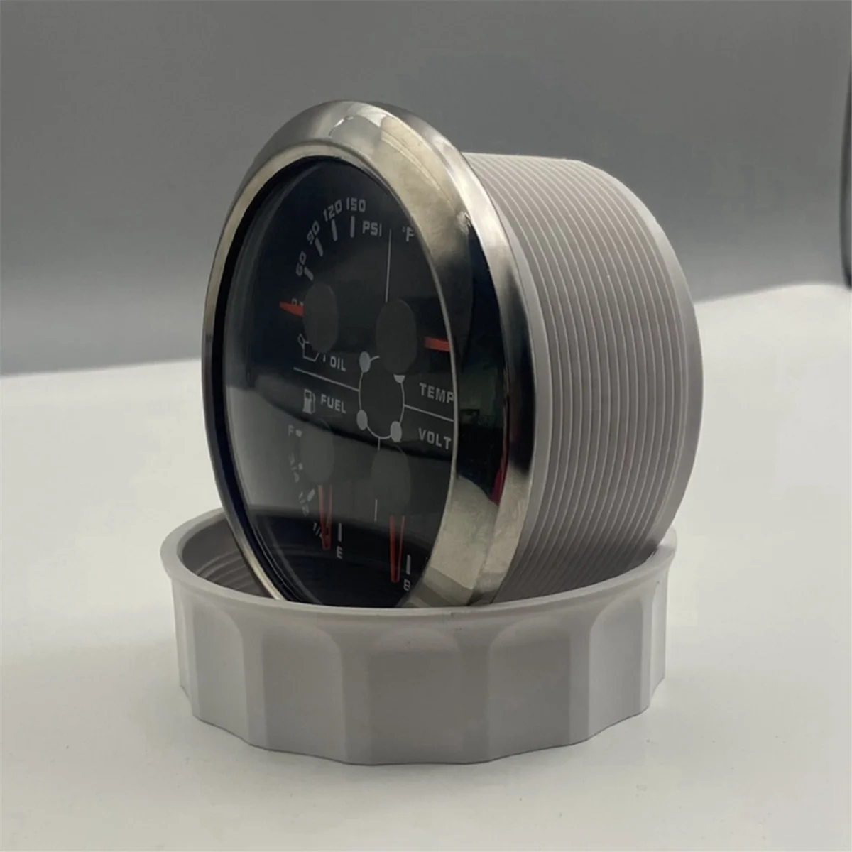 

#62H Automotive Parts & Accessories,85mm 4-in-1 Multifunction Gauge Water Temp Oil Press Voltmeter A,Color A