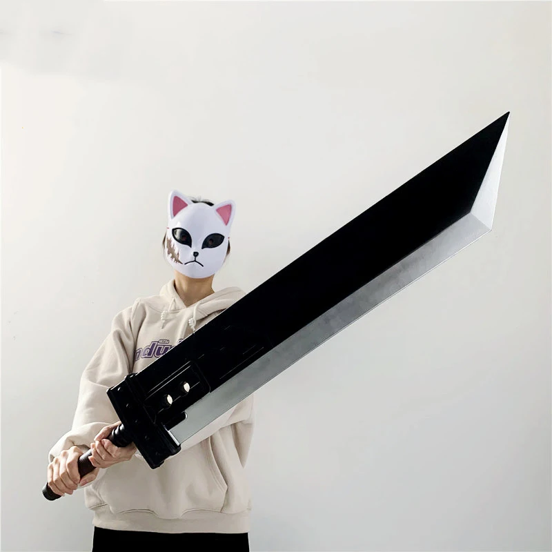 Espada 1:1 7 VII para Cosplay, espada Buster Cloud Strife, espada de remake, cuchillo, modelo de utilería, armas de seguridad PU Zack Fair, 108cm