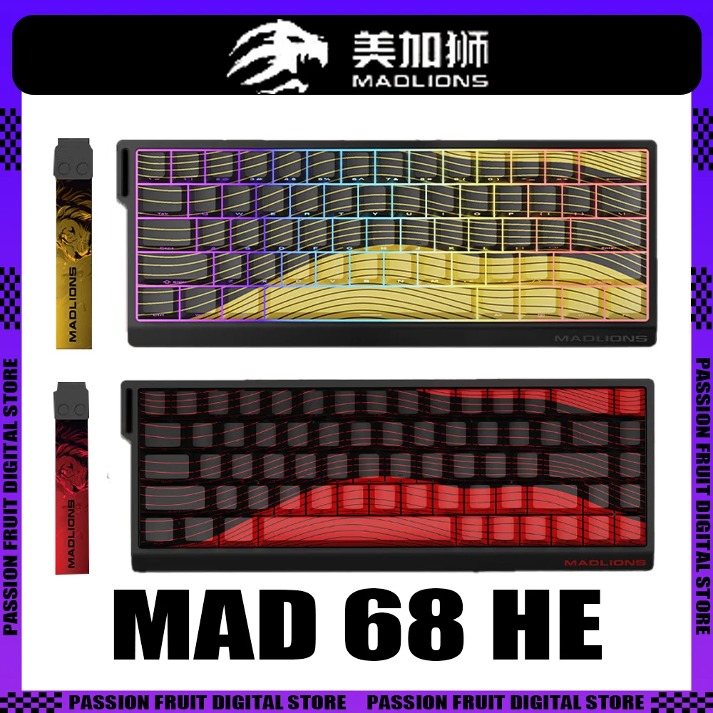 

Механическая клавиатура MADCATZ MAD 60/68HE с магнитным переключателем, 8K, быстрая клавиатура с триггером для киберспорта, Игровая клавиатура RGB для ПК, стандартные подарки