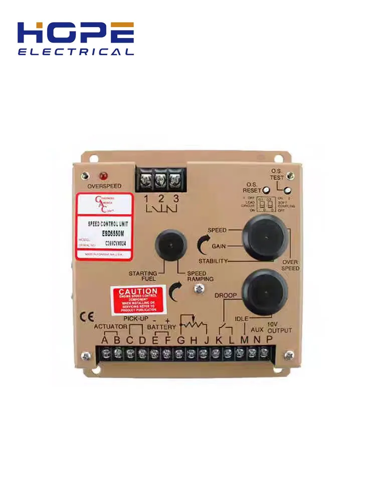 Original ESD5550M Diesel generator set controller ESD5550 Series Isochronous, Variable Speed, Droop Governor Multi-V DC