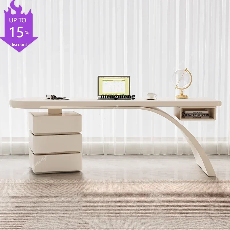 

France Cream Style Office Desks Designers Luxury Modern Simple Office Desks Solid Wood Office Furniture Bureau De Chambre