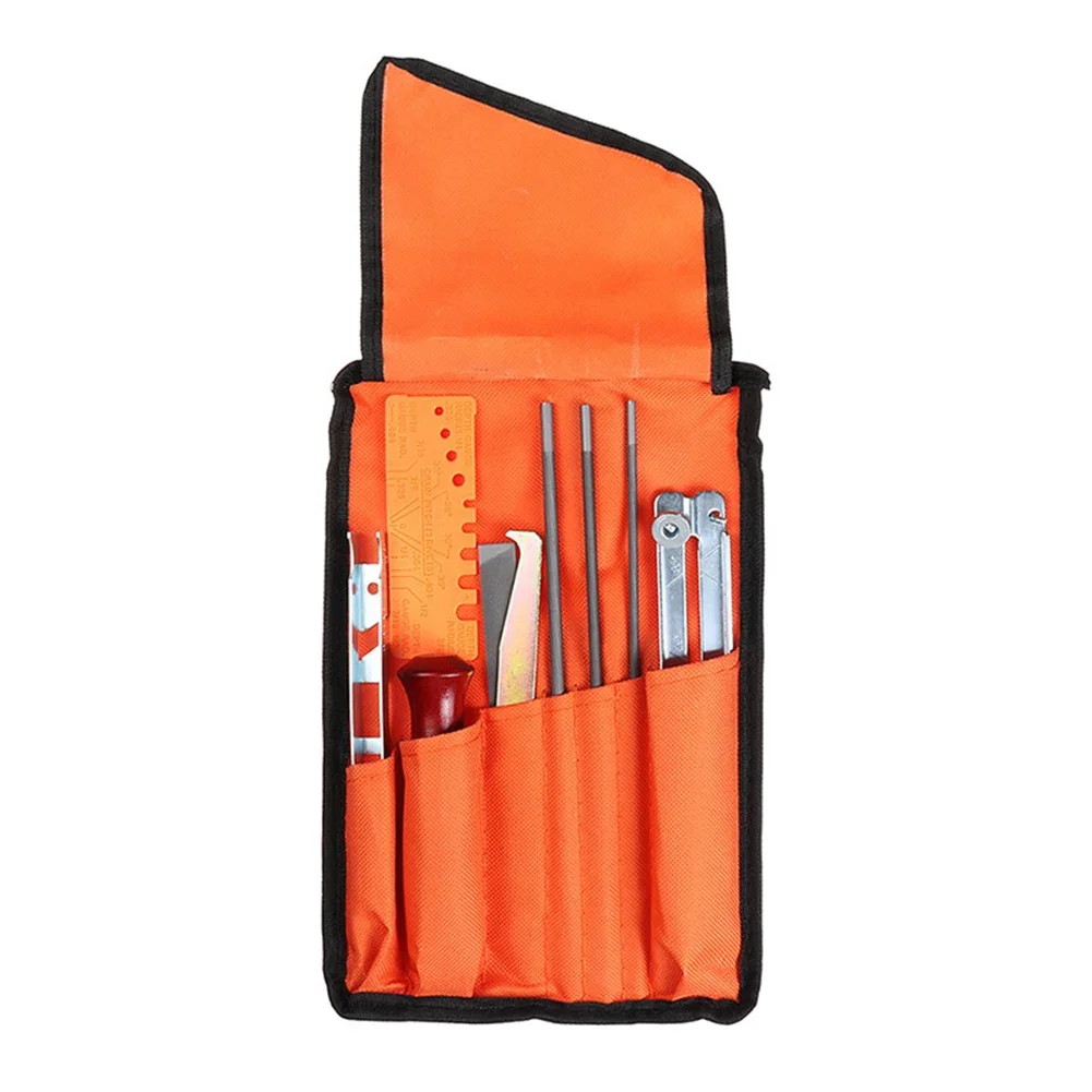 

Chainsaw Chain Grinding Kit Professional Chainsaw Chain Sharpening Set with Bag Chain Saw Sharpening File for Woodworking