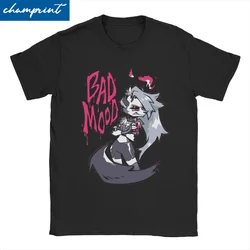 Men Women Loona Bad Mood T Shirts Helluva Boss Anime Pure Cotton Clothes Funny Short Sleeve O Neck Tee Shirt Original T-Shirt