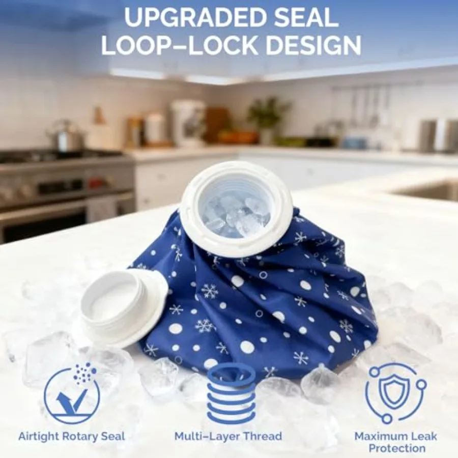 Reusable Ice Pack for juries and Pa Relief, Snowflake Design Hot and Cold Therapy Pack, Leak-Proof Ice Bag for Muscle, Jot Pa a