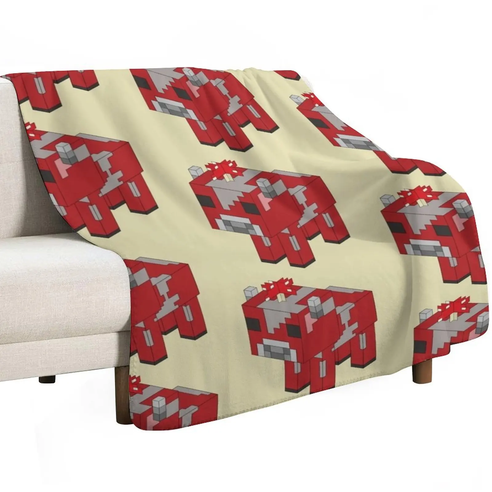 mooshroom (baby) Throw Blanket Cozy Sofa Blanket for TV Watching Napping