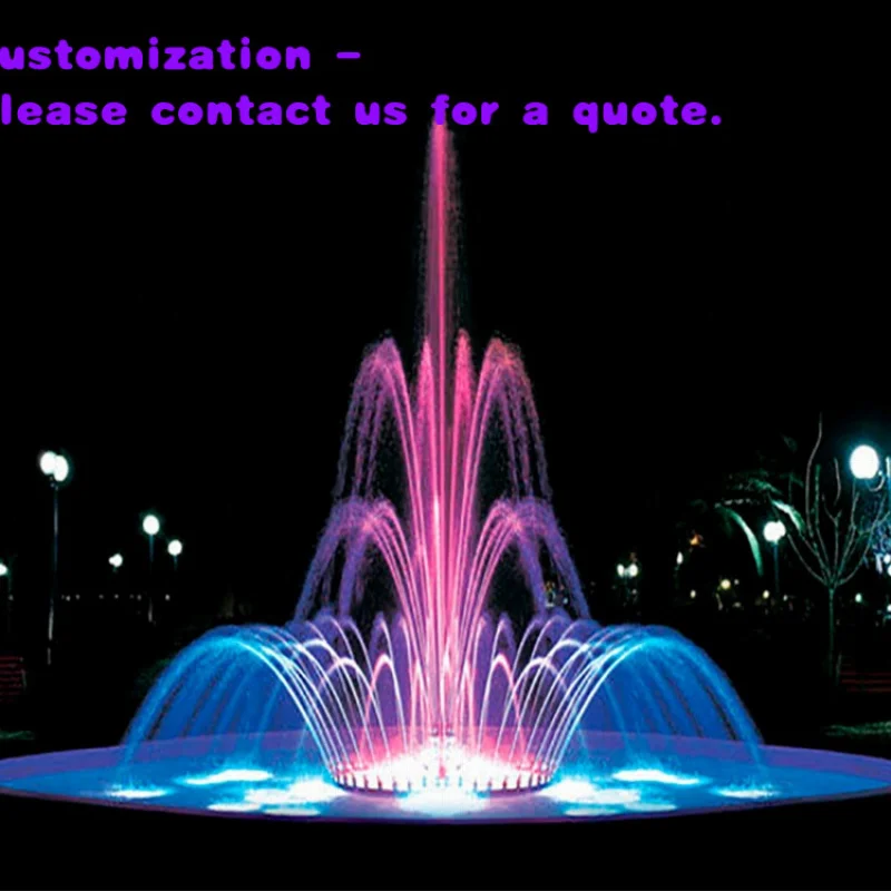 

Музыкальный фонтан Custom.Fenlin класса люкс из нержавеющей стали для улицы с LED-подсветкой для сада и отеля
