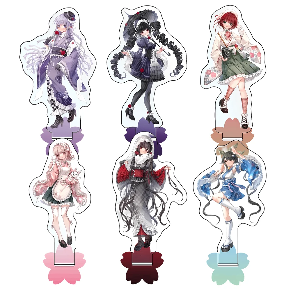 Danganronpa 15cm Acrylic Stand Keychain Kyoko Kirigiri Celestia Ludenberg Gothic Lolita Desk Decor Anime Merch Fans Gifts