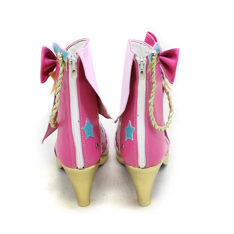 Nijino Yume Scarpe Cosplay Scarpe in pelle PU Stivali di Carnevale di Halloween Accessori Anime Prop Cosplay Realizzato su misura