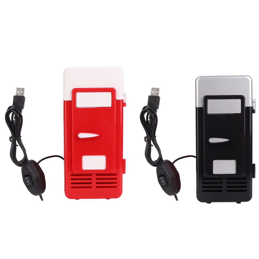 1 قطعة ثلاجة USB صغيرة مكتب صغير التدفئة والتبريد الاستخدام المزدوج ثلاجة محمولة شرب برودة