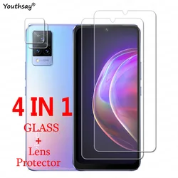 Para Vivo V21 vidrio templado para Vivo V21 5G V21e 5GGlass película de pantalla de teléfono transparente lente película protectora de cámara