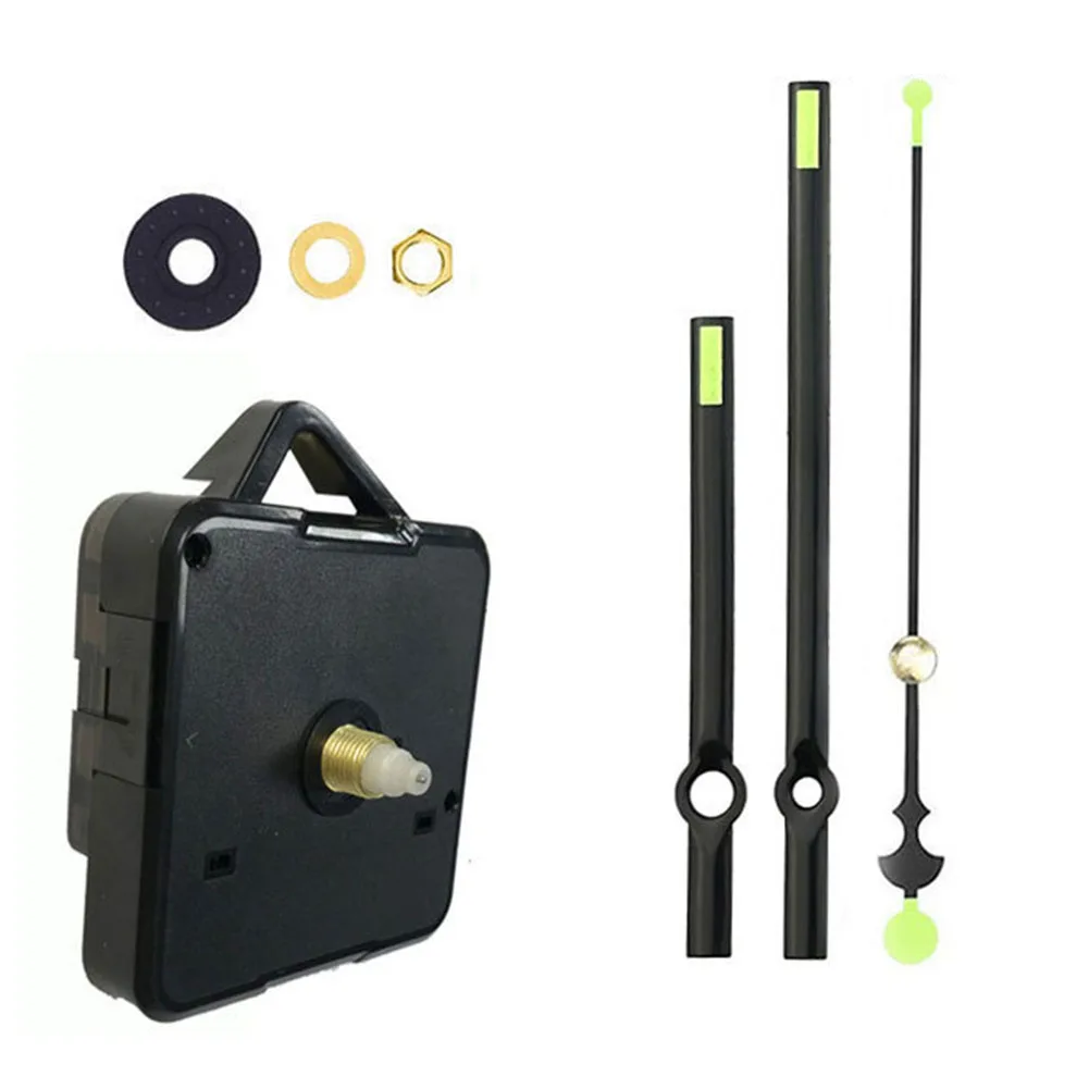 Clock Movement Kit Fluorescence Clock Motor Movement Fluorescence Kit Motor Quartz Silent Frameless Wall Clock