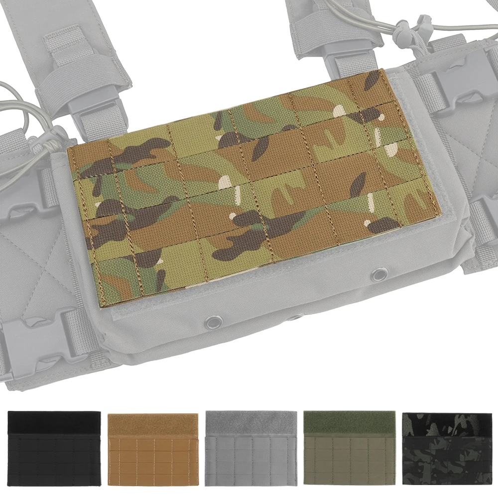 Tactical Full MOLLE Panel Micro Fight Chassis Hanging Panel For MK3 MK4 Chest Rig Hunting Vest Molle Full Flap Extending Gear