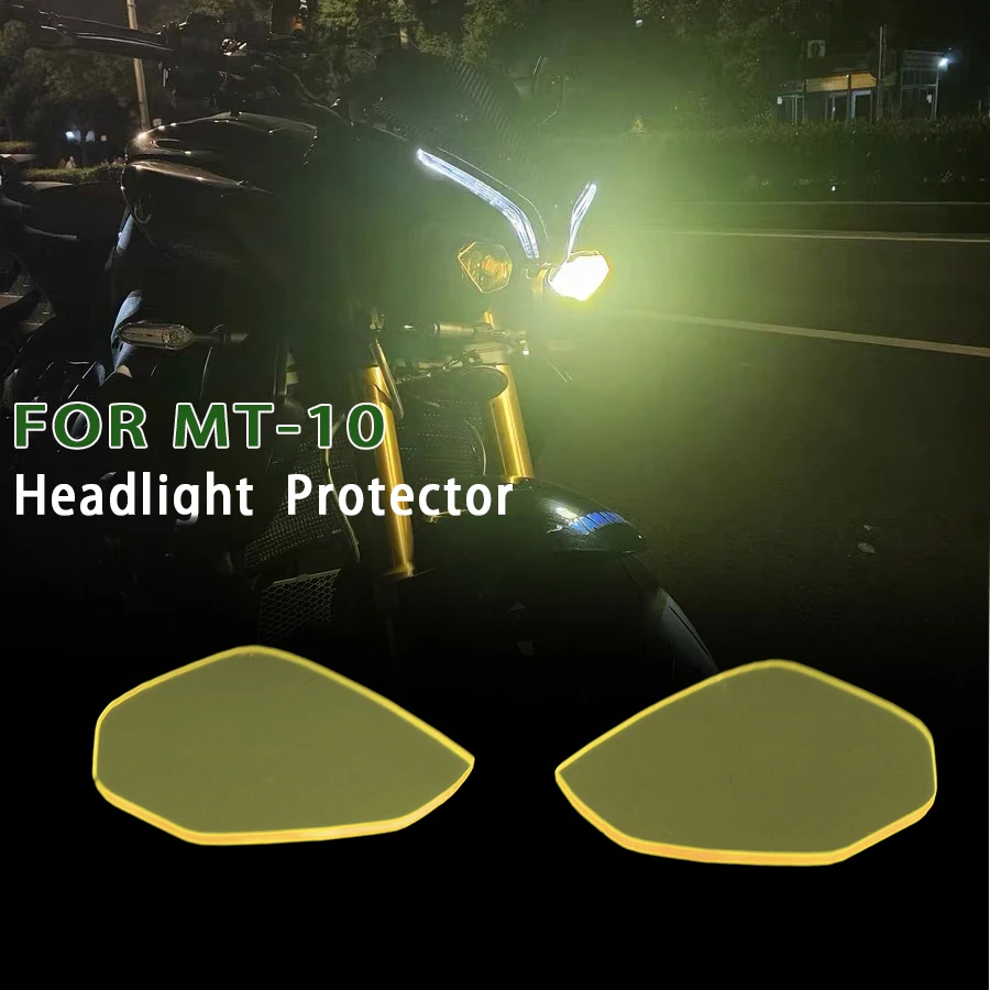 MT10 FZ10 Motorcycle Headlight protector cover screen lens For YAMAHA MT-10 FZ-10 MT FZ 10 YZF-R1 YZF-R6 YZF R1 R6 2017-2021