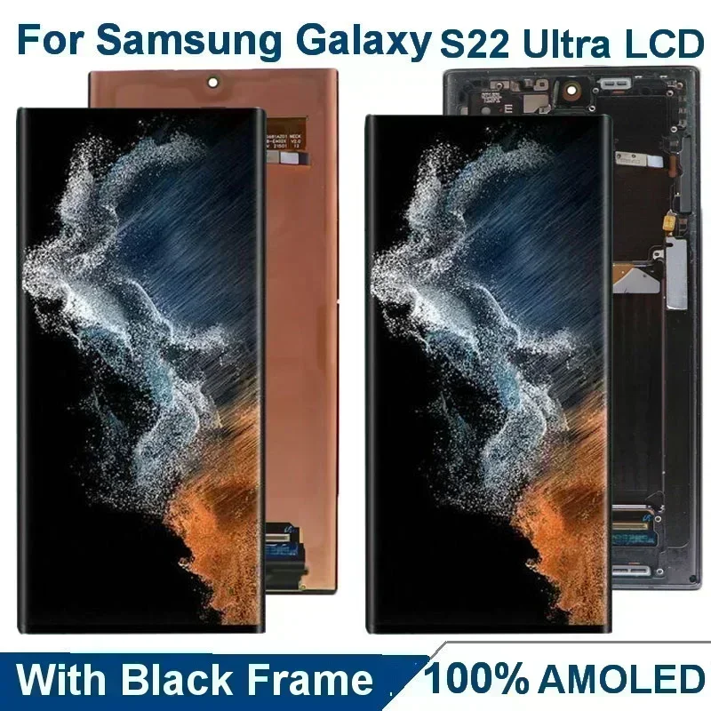 

Super AMOLED S22Ultra LCD touch screen for Samsung Galaxy S22 ultra 5G sm-s908b s908u s908 s908f Display Digitizer Assembly