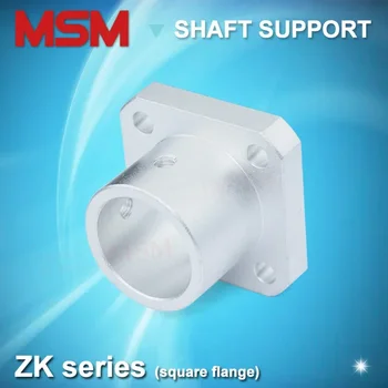 4pcs MSM 사각 플랜지 가이드 샤프트 지원베이스 ZK8/10/12/16/20/25/30mm 선형 샤프트 고정 장치 Clamp Rod 홀더 장착 커넥터 