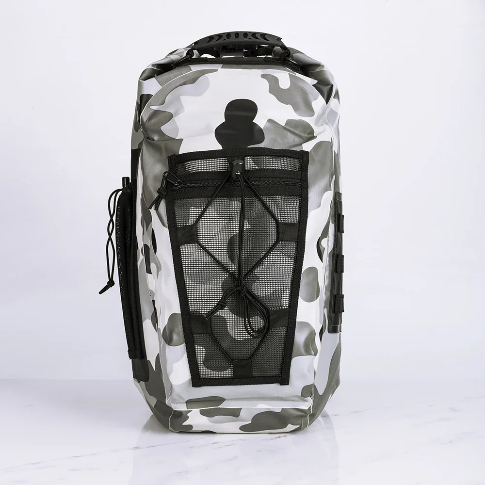 Factory Promotion 25L 500D PVC Material Outdoor Hiking Camping Waterproof Backpack Bag