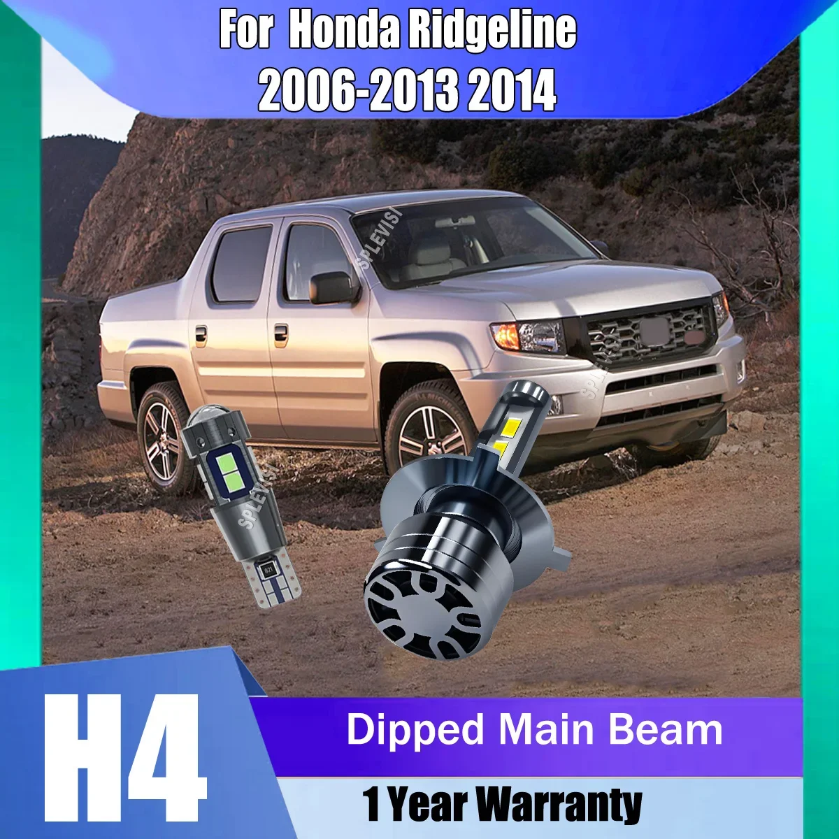 Great Improve Visibility & Safety Car Headlamp LED Light Main Dipped Beam For Honda Ridgeline 2006 2007 2008 2009 2010 2011-2014