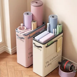 Foldable Oxford Cloth Storage Basket Large Capacity Yoga Mat Sports Fitness Equipment Organizer Household Laundry Basket