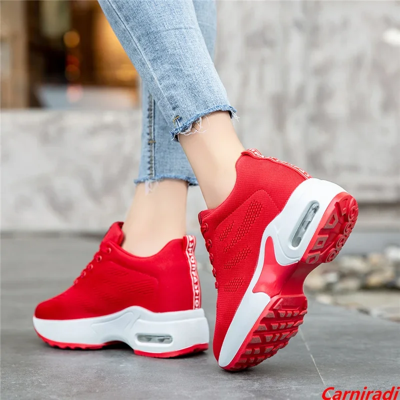 Fashion Cushioning Plattorm Height Increase Shoes Women Baskets Sport Casual Sneakers Ladies Non-slip High Quality Jogging Shoes