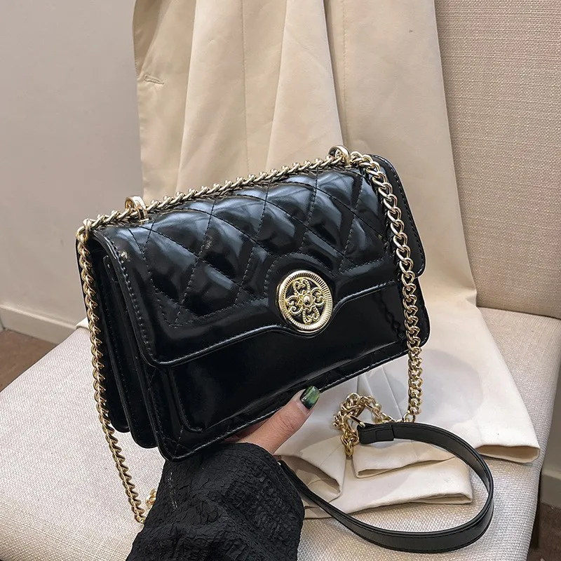 

2025 Women's Quilted Vegan Crossbody Bag Convertible Chain Strap Designer Minimalist Day-to-Night Durable Free Shipping