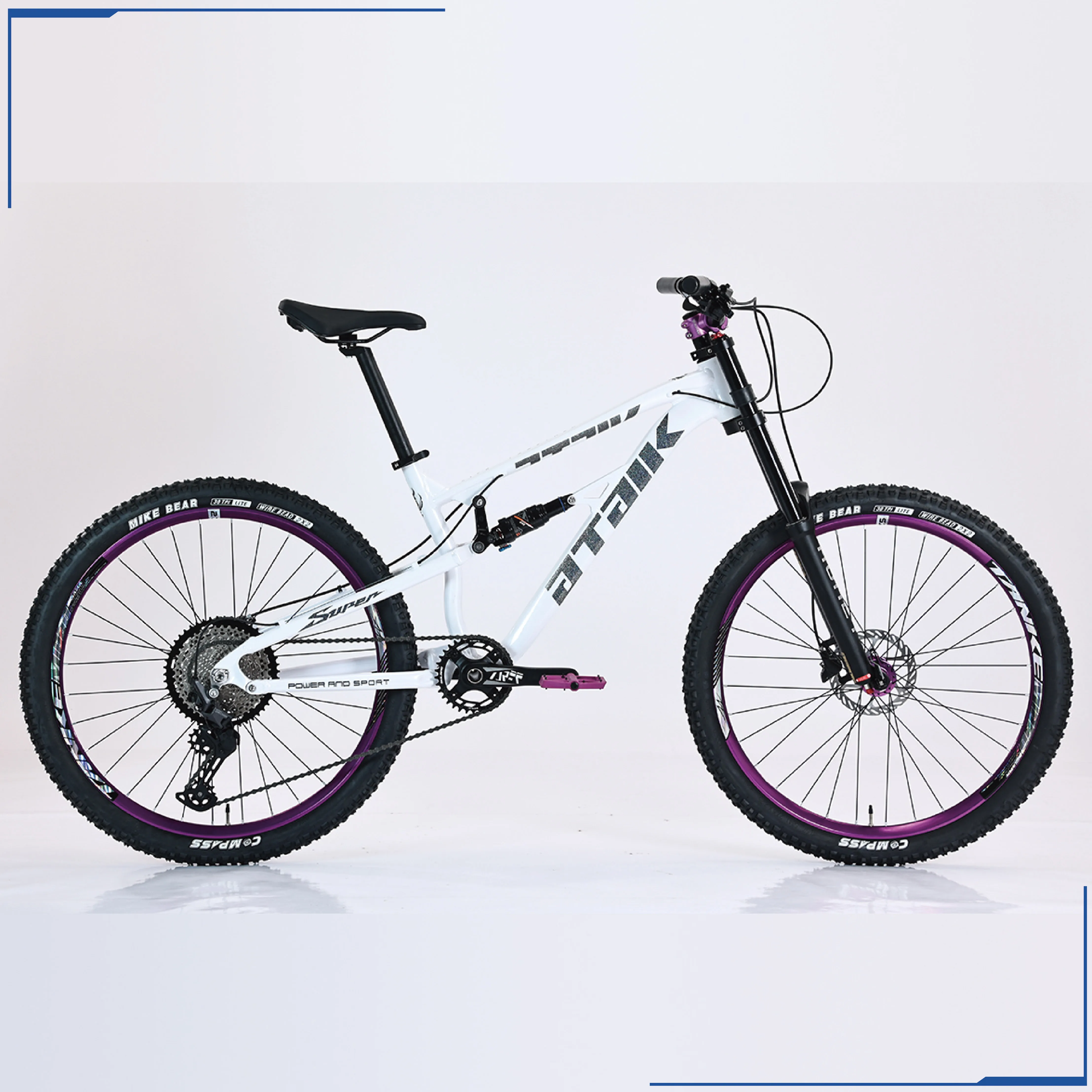 Chinese Factory's 27.5in Aluminum Alloy 11-Speed Disc Brake Mountain Bike Original Design Soft Tail Downhill Bicycle Ordinary