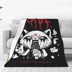 Aggretsuko Aggressive Retsuko Karaoke Rage Mood Blanket Cover Fleece Super Warm Throw Blankets for Bedding Couch Bedroom Quilt