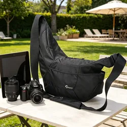 Lowepro-Sac de protection pour appareil photo reflex numérique Passport Sling III, sac de transport pour appareil photo reflex numérique, étui pour tablette