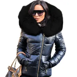 Women Faux Fur Jacket Hood Warm Coat Parka Keep Warm Coat  Autumn Winter Outerwear