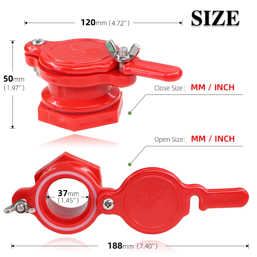 Durable Honey Gate Extractor Beekeeping Equipment Bee Honey Bucket Valve Tap Bottling Tools Switch for Tank Beekeeper Accessory