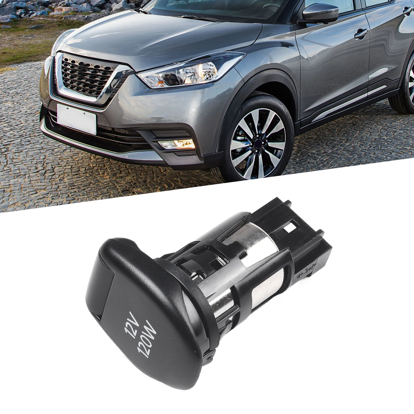 New Power Socket 25331-6CA0A Power Socket 25331-6CA0A Accurate Wear Resistant ABS Black Anti Car Power Socket New