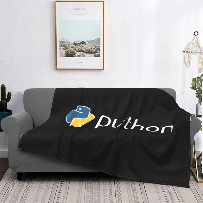 Python Geek Blanket Luxury For Bed High-Quality Bedding Travel Home Decotation