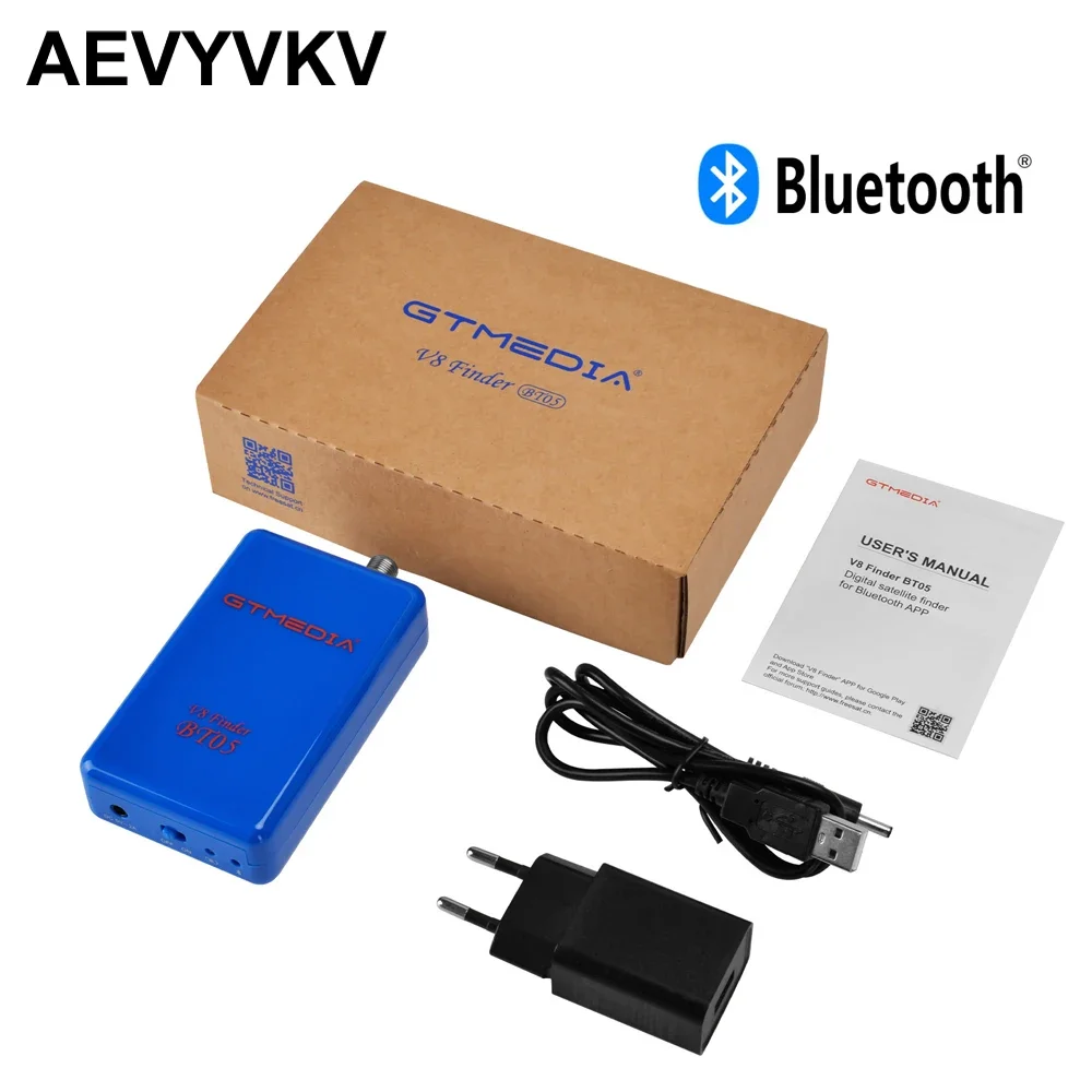 

V8 Finder BT05 Bluetooth Φ Satellite Finders для Android / iOS декодирование цифровой усилитель сигнала с литий-ионной батареей