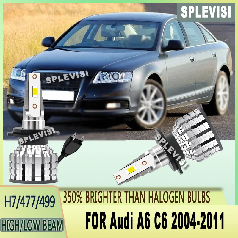 

6000k light 24000LM/Pair for Dramatic Night Vision H7 LED HIGH/LOW BEAM For Audi A6 C6 2004 2005 2006 2007 2008 2009 2010 2011