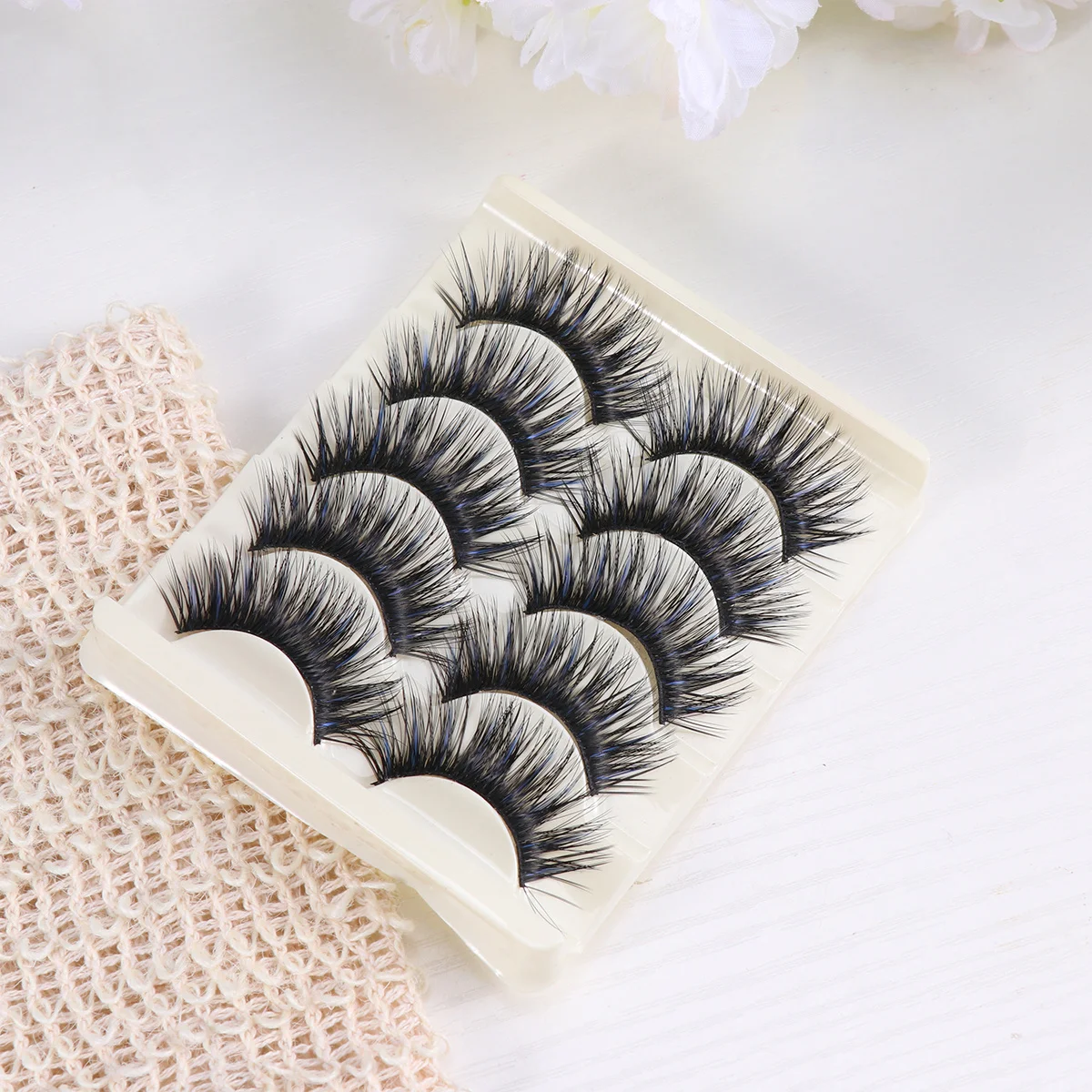 5Pairs Exquisite Workmanship Safe Odorless False Eyelashes Thick Long Natural Lashes Easy Use Remove Daily Stage Makeup