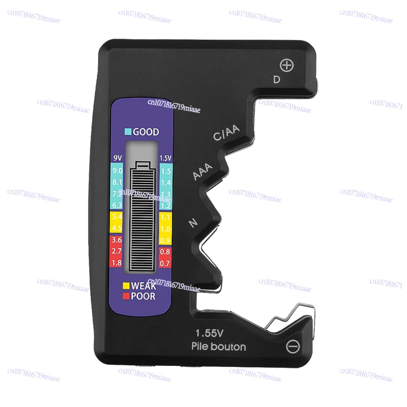 

Battery Level Tester Detects Remaining Capacity Measurement Display