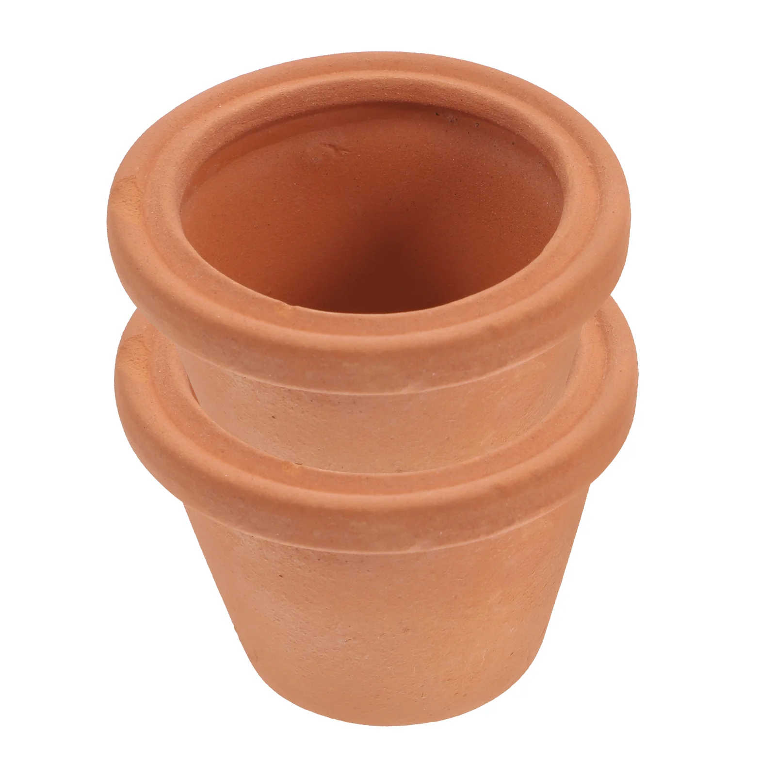 2 Pcs Mini Decoration Terracotta Basin Clay Flower Pots Baby Shower Succulent Succulents Ceramic Red Dollhouse Garden Planter