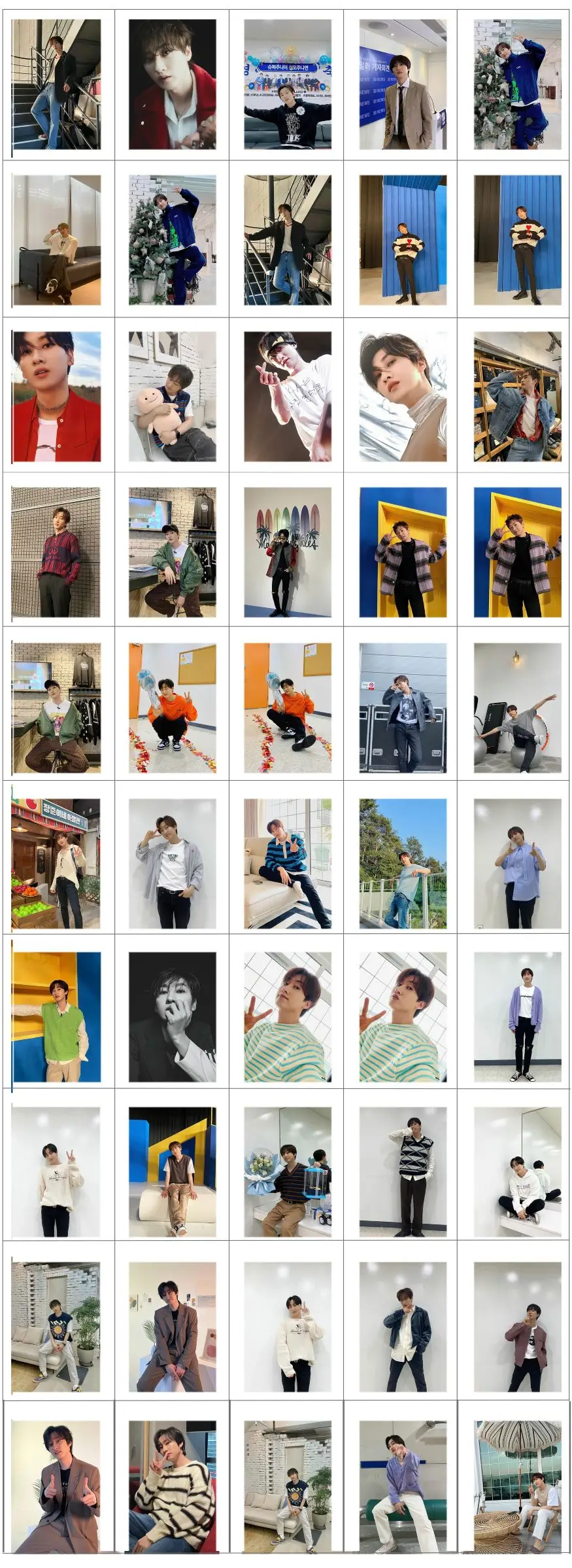 Series1 EunHyuk Lee Hyuk-jae Photo Mini Card Wallet Lomo Card Fans Collection Gift