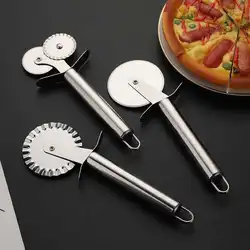 Pizza Roller Cutter Stainless Steel Single-wheel Pizza Cutter Pizza Cutter Hob Pizza Baking Tools