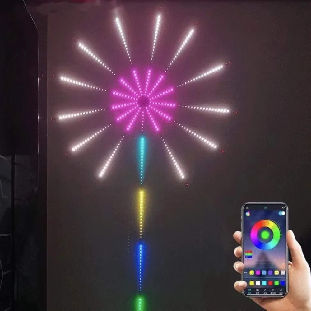 الإضاءة الزخرفية RGB LED قطاع ضوء بلوتوث التحكم USB شرائط الضوء 5V لون تغيير ضوء عيد الميلاد