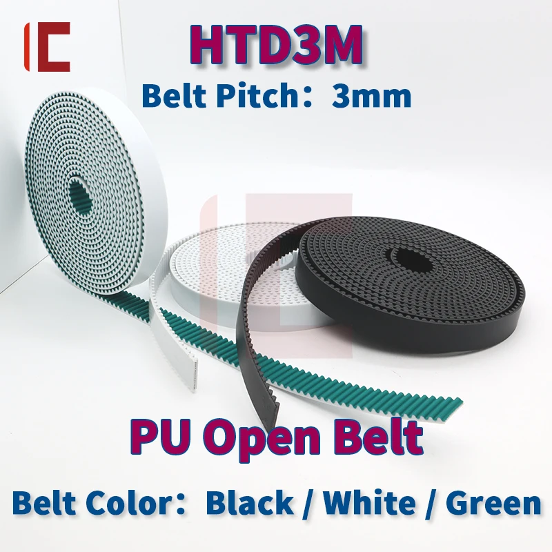 

PU HTD 3M Open Belt HTD3M Belt 3M Synchronous Belt 10mm 15mm 20mm Belt HTD 3M Polyurethane Steel Belts For CNC HTD3M Timing Belt