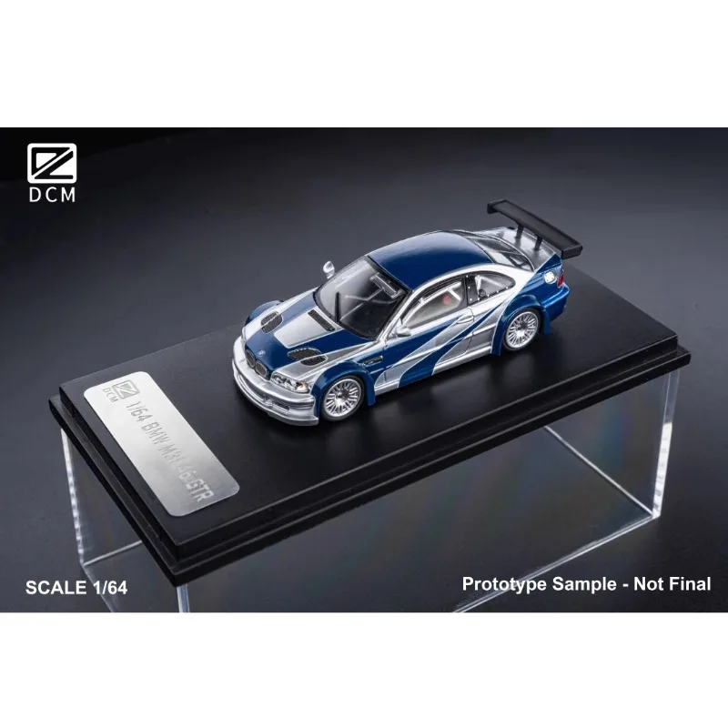 DCM 1:64 BMW M3 E46 Need for Speed model samochodu ze stopu, dekoracja pokoju chłopca, ozdoba kolekcjonerska dla dorosłych.