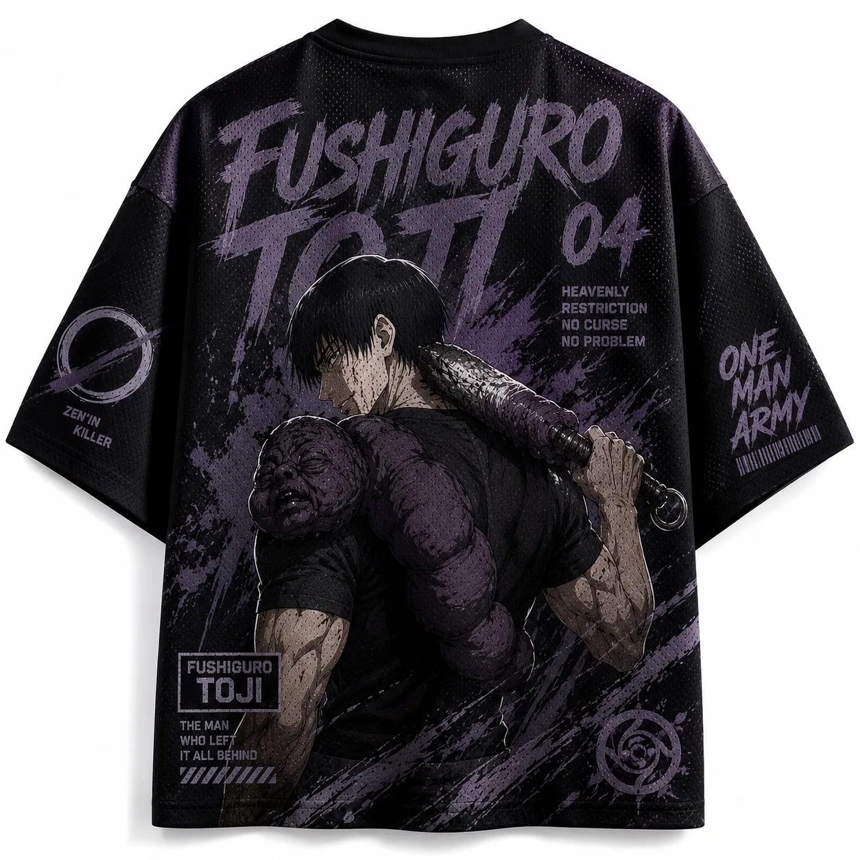 Trendy Retro Jujutsu Kaisen Comic Panel V Neck Shirt Unisex Stylish All Over Print Top For Daily Casual Weekend Outfit
